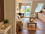 Wohnzimmer - Ferienwohnung Fördebeach Solitüde - Top-Hundeurlaub