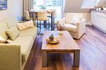 Wohnzimmer - Ferienwohnung FÖRDEBEACH Solitüde - Top-Hundeurlaub