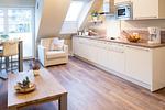 Küche / Küchenzeile - Ferienwohnung FÖRDEBEACH Solitüde - Top-Hundeurlaub