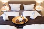 Bett - Ferienwohnung FÖRDEBEACH Solitüde - Top-Hundeurlaub
