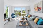 Wohnzimmer - Ferienhaus Strandhaus Glücksburg - Top-Hundeurlaub