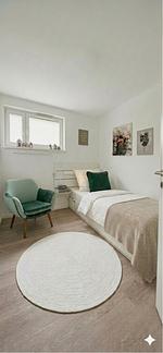Schlafzimmer - Ferienhaus Strandhaus Glücksburg - Top-Hundeurlaub