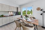 Küche / Küchenzeile - Ferienhaus Strandhaus Glücksburg - Top-Hundeurlaub
