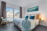 Schlafzimmer - Ferienwohnung Nordseeresort 12a Krabbenkoje Büsum - Top-Hundeurlaub