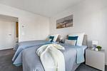 Schlafzimmer - Ferienwohnung Nordseeresort 12a Krabbenkoje Büsum - Top-Hundeurlaub