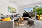 Wohnzimmer - Ferienwohnung Lütte Deern Glücksburg - Top-Hundeurlaub