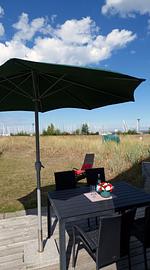 Terrasse - Ferienhaus Meerzeit Marina Wendtorf - Top-Hundeurlaub