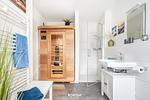 Sauna - Ferienwohnung Nordseeresort 12b Zweite Heimat Büsum - Top-Hundeurlaub