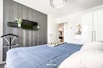 Schlafzimmer - Ferienwohnung Nordseeresort 12b Zweite Heimat Büsum - Top-Hundeurlaub