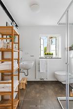 Badezimmer - Ferienwohnung Dornröschen I Steinbergkirche - Top-Hundeurlaub