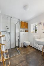 Badezimmer - Ferienwohnung Dornröschen I Steinbergkirche - Top-Hundeurlaub