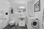 Badezimmer - Ferienwohnung Hollywood Lounge Olpenitz - Top-Hundeurlaub