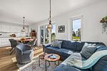 Wohnzimmer - Ferienwohnung Hollywood Lounge Olpenitz - Top-Hundeurlaub