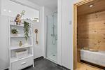 Badezimmer - Ferienwohnung Hollywood Lounge Olpenitz - Top-Hundeurlaub