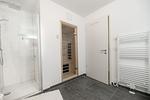 Badezimmer - Ferienwohnung Hollywood Lounge Olpenitz - Top-Hundeurlaub