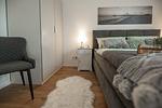 Schlafzimmer - Ferienwohnung Hollywood Lounge Olpenitz - Top-Hundeurlaub