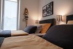 Bett - Ferienwohnung Hollywood Lounge Olpenitz - Top-Hundeurlaub