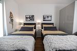 Bett - Ferienwohnung Hollywood Lounge Olpenitz - Top-Hundeurlaub
