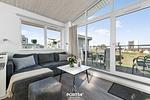 Wohnzimmer - Ferienhaus Heimathafen Marina Wendtorf - Top-Hundeurlaub