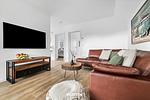 Wohnzimmer - Ferienwohnung Nordseeresort 26b Seekiste  Büsum - Top-Hundeurlaub