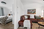 Wohnzimmer - Ferienwohnung Nordseeresort 26b Seekiste  Büsum - Top-Hundeurlaub