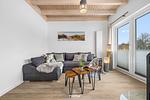 Wohnzimmer - Ferienhaus Nordseeresort 35 WattWächter Büsum - Top-Hundeurlaub