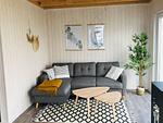 Wohnzimmer - Ferienhaus Meerhaus Olpenitz - Top-Hundeurlaub
