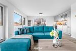 Wohnzimmer - Ferienwohnung Küste 1 Büsum - Top-Hundeurlaub