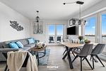Wohnzimmer - Ferienwohnung Hafenglück Olpenitz Whg 3 - Top-Hundeurlaub