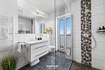 Badezimmer - Ferienwohnung Hafenglück Olpenitz Whg 3 - Top-Hundeurlaub