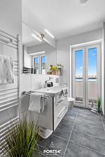 Badezimmer - Ferienwohnung Hafenglück Olpenitz Whg 3 - Top-Hundeurlaub