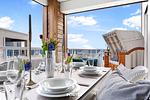 Terrasse - Ferienwohnung Henrys Beachbude Olpenitz - Top-Hundeurlaub