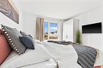 Bett - Ferienwohnung Henrys Beachbude Olpenitz - Top-Hundeurlaub