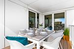 Terrasse - Ferienwohnung Henrys Beachbude Olpenitz - Top-Hundeurlaub