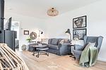 Wohnzimmer - Ferienwohnung Nordseeresort 44a Diek No. 2  Büsum - Top-Hundeurlaub