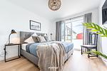 Schlafzimmer - Ferienwohnung Nordseeresort 44a Diek No. 2  Büsum - Top-Hundeurlaub