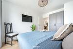 Schlafzimmer - Ferienwohnung Nordseeresort 44a Diek No. 2  Büsum - Top-Hundeurlaub