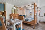 Schlafzimmer - Ferienwohnung Treibhaus Büsum - Top-Hundeurlaub