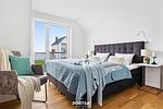 Bett - Ferienwohnung Ahoi Lodge Olpenitz - Top-Hundeurlaub