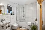 Badezimmer - Ferienwohnung Ahoi Lodge Olpenitz - Top-Hundeurlaub