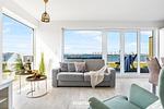Wohnzimmer - Ferienwohnung Dünenpalais Olpenitz - Top-Hundeurlaub