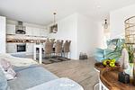 Küche / Küchenzeile - Ferienwohnung Dünenpalais Olpenitz - Top-Hundeurlaub