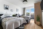 Schlafzimmer - Ferienwohnung Nordseeresort 21a Nilsson Büsum - Top-Hundeurlaub