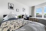 Bett - Ferienwohnung Nordseeresort 21a Nilsson Büsum - Top-Hundeurlaub
