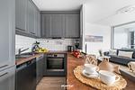 Küche / Küchenzeile - Ferienwohnung Nordic Home Schleswig - Top-Hundeurlaub