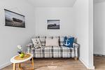 Wohnzimmer - Ferienwohnung Nordic Home Schleswig - Top-Hundeurlaub