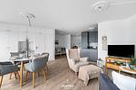 Wohnzimmer - Ferienwohnung Nordic Home Schleswig - Top-Hundeurlaub