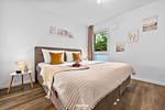 Schlafzimmer - Ferienwohnung Solibeach Solitüde - Top-Hundeurlaub