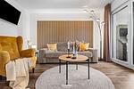 Wohnzimmer - Ferienwohnung Solibeach Solitüde - Top-Hundeurlaub