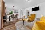 Wohnzimmer - Ferienwohnung Solibeach Solitüde - Top-Hundeurlaub